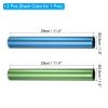 PATIKIL Relay Track Baton,2 Pack Aluminum Tube Field Running Race Stick Corrosion Resistant for Outdoor Athletics Sport Game Practice Tool, Blue, Green view 2