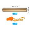 PATIKIL Relay Track Baton,2 Pack Aluminum Tube Field Running Race Stick with Whistle Corrosion Resistant for Outdoor Athletics Sport Game Practice Tool, Gold view 2
