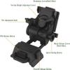 Night Vision Mount,NVG Tactical Helmet Mount, for L4g24 NVG Plastics(Black) view 4