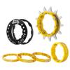 KTKEET MTB Single Speed Cassette Cog Bicycle Freewheel Sprocket 12/13/14/15/16/17/18/19/20/21/22T Single Speed Fixie Cassette+Spacers for 7-10S HG Hubs,Road Bike,Mountain Bike (Gold,13T) view 1
