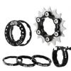 KTKEET MTB Single Speed Cassette Cog Bicycle Freewheel Sprocket 12/13/14/15/16/17/18/19/20/21/22T Single Speed Fixie Cassette+Spacers for 7-10S HG Hubs,Road Bike,Mountain Bike (Black,16T) view 1