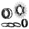 KTKEET MTB Single Speed Cassette Cog Bicycle Freewheel Sprocket 12/13/14/15/16/17/18/19/20/21/22T Single Speed Fixie Cassette+Spacers for 7-10S HG Hubs,Road Bike,Mountain Bike (Black,19T) view 1