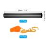 PATIKIL Relay Track Baton, Aluminum Tube Field Running Race Stick with Whistle Corrosion Resistant for Outdoor Athletics Sport Game Practice Tool, Black view 2