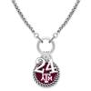 From the Heart Texas A&M Aggies Graduation Year 2024 Silver Chain Necklace Jewelry Licensed TAMU view 1