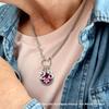 From the Heart Texas A&M Aggies Graduation Year 2024 Silver Chain Necklace Jewelry Licensed TAMU view 2