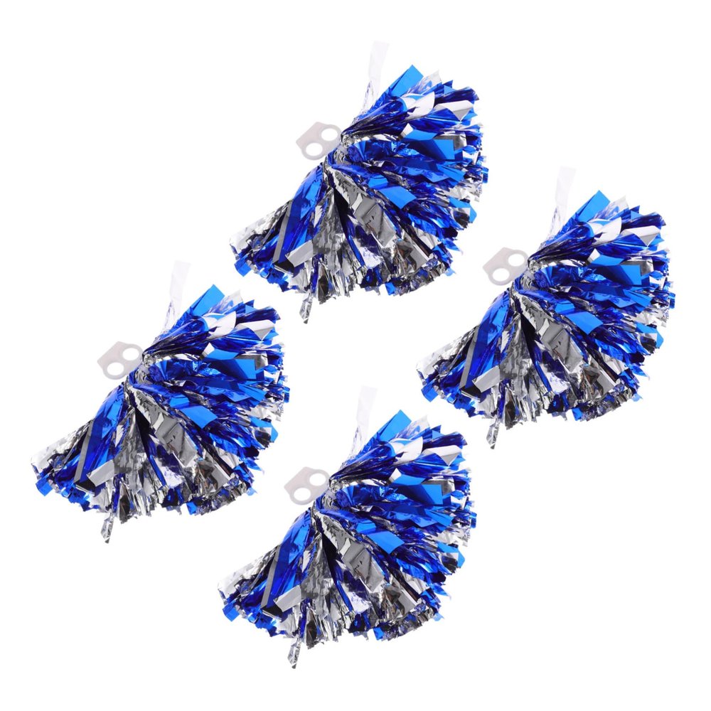 BIUDECO 4pcs Cheerleading Finger Metallic Foil Cheer for Sports Events Dance and Festivals and Reusable Cheer Gear