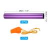 PATIKIL Relay Track Baton,2 Pack Aluminum Tube Field Running Race Stick with Whistle Corrosion Resistant for Outdoor Athletics Sport Game Practice Tool, Purple view 2