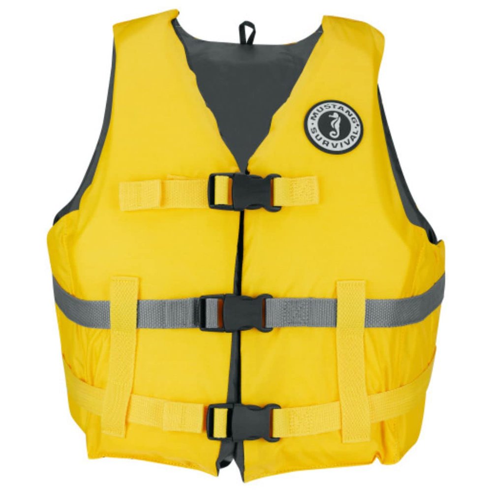 Mustang Survival Livery Foam Vest - Yellow, X-Large/XX-Large