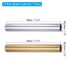PATIKIL Relay Track Baton,2 Pack Aluminum Tube Field Running Race Stick Corrosion Resistant for Outdoor Athletics Sport Game Practice Tool, Gold, Silver view 2