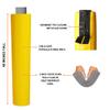 We Pad It Safety Pole Pad, 4 FT Tall, 2 Thick Foam, Weatherproof, UV-Resistant, Grommet & Tie Closure with Hook/Loop Flap Cover, Pickleball Pole Pad view 2