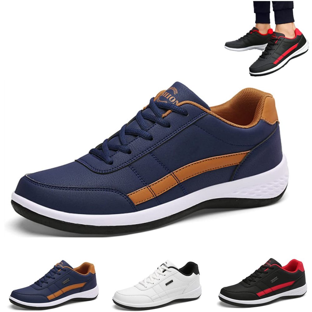 MiNGQIU Kilboot Orthopedic Mens Shoes,Men's Spring Sports Shoes,Men's Fashion Sneakers,Sport Gym Sneakers for Men (Blue,12)
