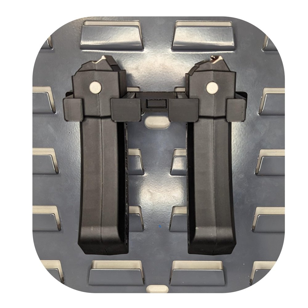 Hammy3DPrints Mount for 10/22 22LR and 17HMR/22WMR Mags - Secure It/Akro Mils | Magazine Holder Storage Rack (22LR, Standard Panel)