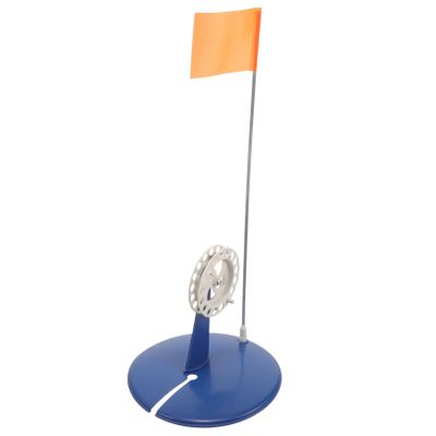 Happyyami Outdoor Angling Ice Fishing Tip-up Flag Portable Ice Fishing Accessory for Angling Cold Features Strong Stable Design for Easy Use