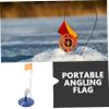 Happyyami Outdoor Angling Ice Fishing Tip-up Flag Portable Ice Fishing Accessory for Angling Cold Features Strong Stable Design for Easy Use view 3