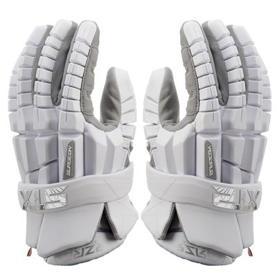 STX Lacrosse Surgeon RZR 2 Gloves, White Small, Pair
