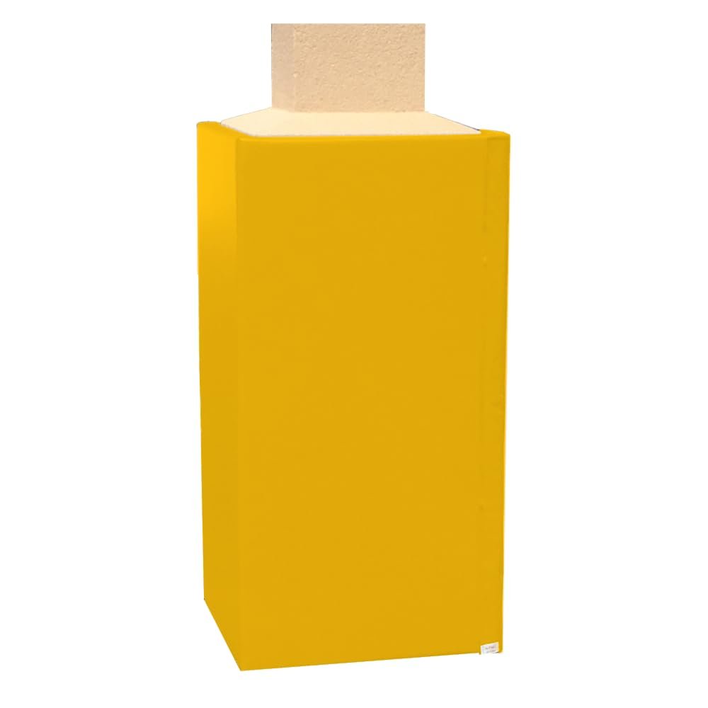 We Pad It Safety Pole Pad, for Square Pole Only, 4 FT Tall, 1 Thick Foam, Weatherproof, UV-Resistant, Hook/Loop Closure
