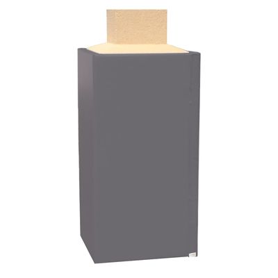 We Pad It Safety Pole Pad, for Square Pole Only, 4 FT Tall, 1 Thick Foam, Weatherproof, UV-Resistant, Hook/Loop Closure