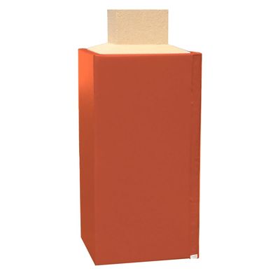 We Pad It Safety Pole Pad, for Square Pole Only, 4 FT Tall, 1 Thick Foam, Weatherproof, UV-Resistant, Hook/Loop Closure
