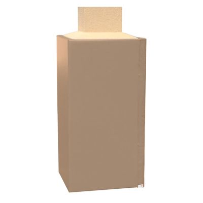 We Pad It Safety Pole Pad, for Square Pole Only, 4 FT Tall, 1 Thick Foam, Weatherproof, UV-Resistant, Hook/Loop Closure