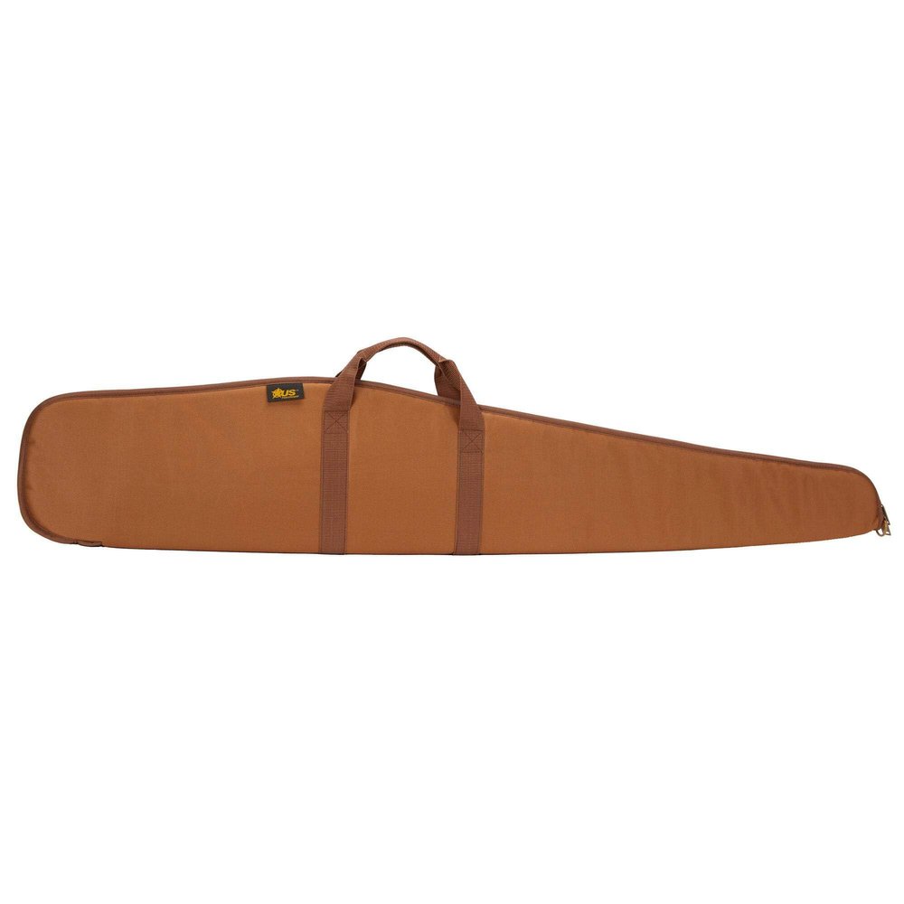 US PeaceKeeper Products P12452 -Standard Shotgun Case (52-Inch) - Heavy Duty Water Resistant Fabric- Locking Double Zippers- Easy Transport Mustard Brown