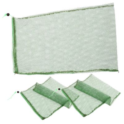 Yardwe 3pcs Mesh Drawstring Bag Fish Storage Bag for Fishing Bait Sacks Net Pouch Boys and Girls Random Color