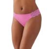 b.temptd by Wacoal Womens b.bare Sleek Thong Panty, 976267, Ibis Rose, X-Large view 2