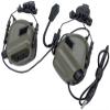 Evike Earmor M32H MOD3 Tactical Communication Hearing Protector for Team Wendy Headpro Rails (Color: Foliage Green)