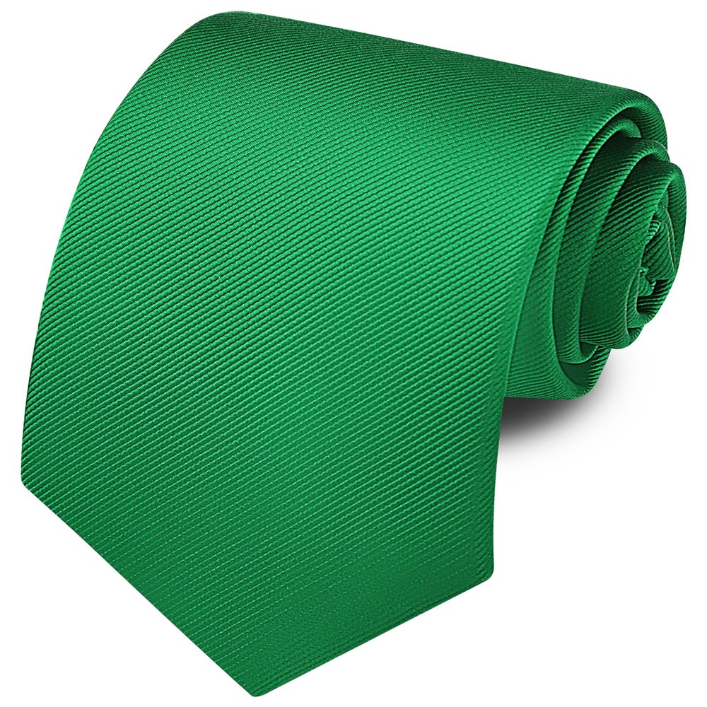Branduce Emerald Green Tie for Men 63'' Extra Long Wedding Business Premium Silk Woven Green Necktie (TA10-19)