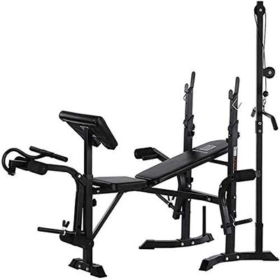 Fitness Equipment Multifunctional fitness chair dumbbell bench Weight Benches Equipment for Home Gym Multifunctional Weight-Lifting Bed Machine Fitness Training Workout High Tension bar Household Dumb
