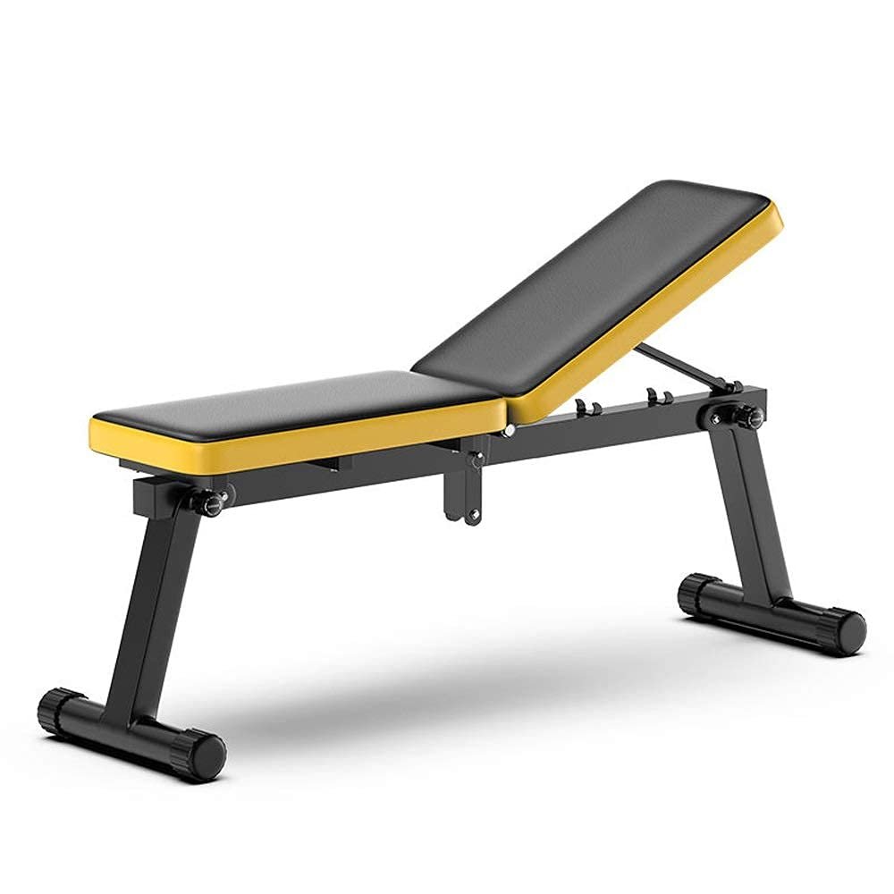 OMaju Fitness Equipment Adjustable Benches, Adjustable Bench,Dumbbell Stools Multifunctional,Sit-Ups Sports Exercise Flat Equipment Foldable Home Workout Fitness Bench for Men Women