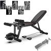 Fitness Equipment Adjustable Weight Bench Folding,Multi-Function Weight Lifting Home Gym Fitness,Bench Press,6 Gears Backrest Adjustable,For Body Workout Home Gym Fitness Equipment,Load 200 Kg ( view 1
