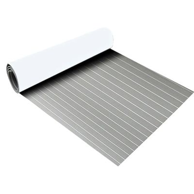 UNKOMN Marine Hardware 2400x600x6.5mm Self Adhesive Yacht Boat Flooring EVA Foam Faux Teak Boat Decking Sheet Marine Accessories