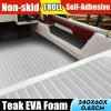 UNKOMN Marine Hardware 2400x600x6.5mm Self Adhesive Yacht Boat Flooring EVA Foam Faux Teak Boat Decking Sheet Marine Accessories view 3