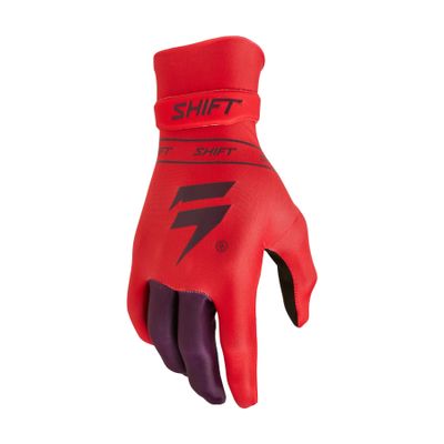Shift MX Black Label Pro Dirt Bike MX Motocross Offroad & ATV Gloves, QWIK Flo Red, L
