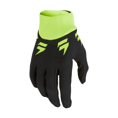 Shift MX White Label Dirt Bike MX Motocross Offroad & ATV Gloves, Trac Flo Yellow, 2X