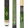 ASKA Billiard Pool Cue Stick, 58", 2pc Construction, Maple Shaft, 13mm Tip, Stainless Steel 5/16x18 Joint. (Green, 19-Ounce) view 1