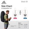Gregory Stout 55L Unisex Backpacking Pack, Breathable Backpanel, Internal Hydration Sleeve for Water Reservoir (Bladder Not Included), One Size Fits All, Compass Blue view 3