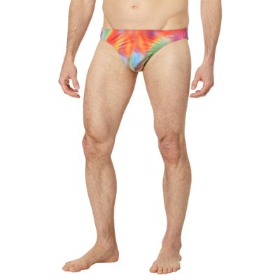 2(X)IST Womens Sliq Hip Brief Rainbow Swirl Large
