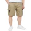 CAMLAKEE Boys Stretch Cargo Shorts Elastic Waist School Kids Twill Summer Short Khaki 10-11 Years/Size150 view 2