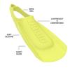 Arena Unisex Adult Comfortable Lightweight Swim Training Fins for Men and Women Silicone Short Blade Flippers Open Heel Design, Lime, 12.5-13.5 view 2