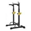 Fitness Equipment Strength Training Fitness Exercise Equipment Multi-Function Barbell Rack Capacity Dip Stand Home Gym Fitness Adjustable,Fat burning (Black) (Black) view 1