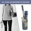 HotcoS Yoga Mat Bag for Women Yoga Mat Carrier Bag with Large Side Pocket Cherry Plum Flowers Yoga Bag Yoga Gym Bag, 50x40x18cm, style-2 view 4