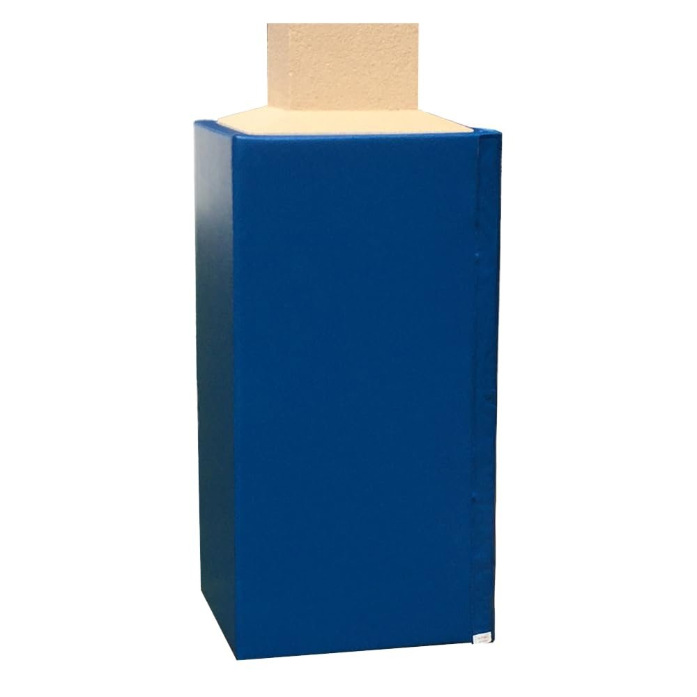 We Pad It Safety Pole Pad, for Square Pole Only, 4 FT Tall, 1 Thick Foam, Weatherproof, UV-Resistant, Hook/Loop Closure