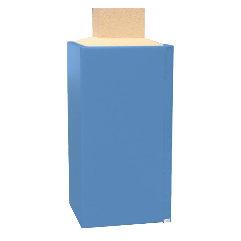 We Pad It Safety Pole Pad, for Square Pole Only, 4 FT Tall, 1 Thick Foam, Weatherproof, UV-Resistant, Hook/Loop Closure