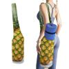 HotcoS Yoga Mat Bag for Women Yoga Mat Carrier Bag with Large Side Pocket Fresh Pineapple Yoga Bag Yoga Gym Bag view 1