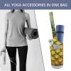 HotcoS Yoga Mat Bag for Women Yoga Mat Carrier Bag with Large Side Pocket Fresh Pineapple Yoga Bag Yoga Gym Bag view 4