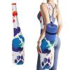 HotcoS Yoga Mat Bag for Women Yoga Mat Carrier Bag with Large Side Pocket Colorful Dog Paw Print Yoga Bag Yoga Gym Bag view 1