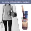 HotcoS Yoga Mat Bag for Women Yoga Mat Carrier Bag with Large Side Pocket Fun Pug Dog Yoga Bag Yoga Gym Bag view 4