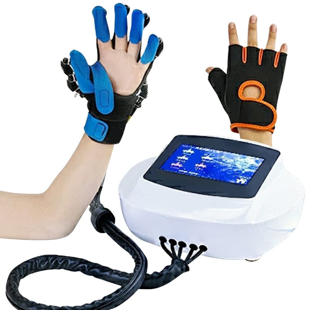 OMaju Fitness Equipment Stroke Hand Mirror Rehabilitation Robot Rehabilitative Robotic Glove Finger Trainer Physiotherapy Equipment,LeftL