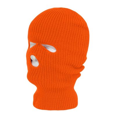 DECKY Standard Face Mask 3 Holes Beanie Orange